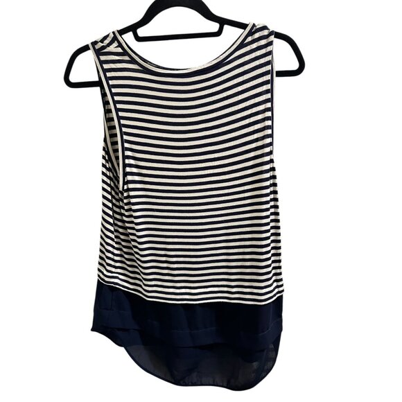 π 2/$30 π Michael Kors Womens Striped Sleeveless Top Size S - Picture 5 of 6